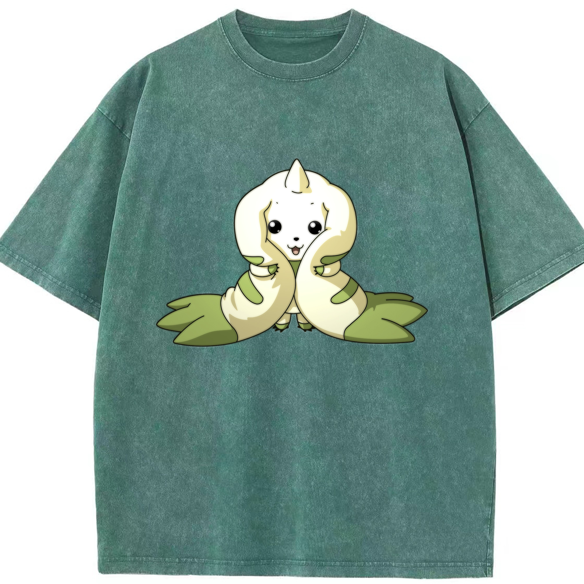 （画像用） Digimon デジタルモンスター/デジモン 綿100% ヴィンテージ風 半袖Tシャツ（フロントプリント）
